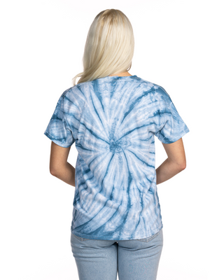 CYCLONE TEE SHOP - Cyclone Spiral Tie Dye Tee - Manhattan Blue