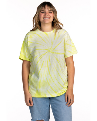 Dyenomite Deal - Cyclone Spiral Tie Dye Tee - Citron