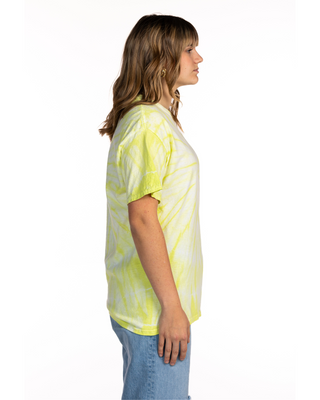 Dyenomite Deal - Cyclone Spiral Tie Dye Tee - Citron