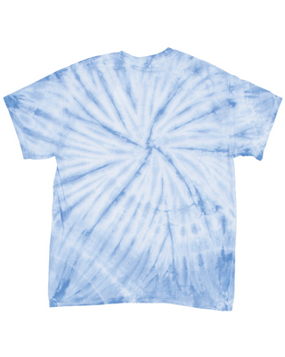 Dyenomite Deal - Cyclone Spiral Tie Dye Tee - Columbia Blue