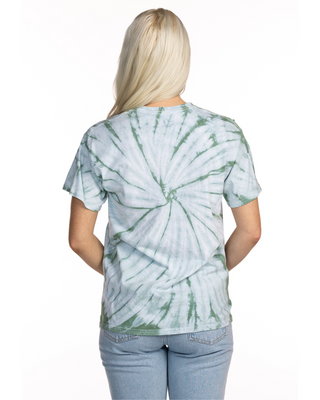 Dyenomite Deal - Cyclone Spiral Tie Dye Tee - Moss