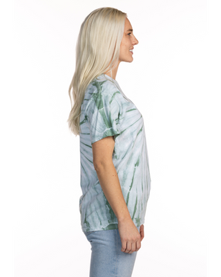 Dyenomite Deal - Cyclone Spiral Tie Dye Tee - Moss