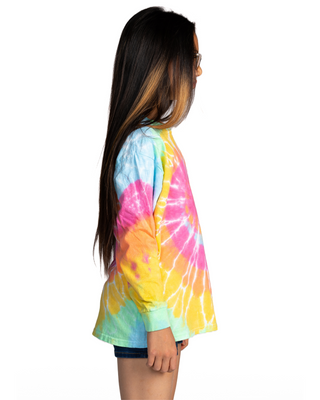 Tie Dye Long Sleeve Tee - Aerial Spiral