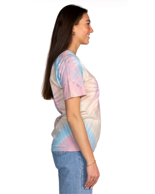 Dyenomite Deal - Tie Dye Tee - Desert Rainbow Tide Spiral