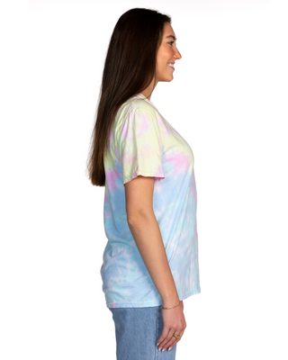 Dyenomite Deal - Dream Cloud Dye Tee - Pastel Rainbow