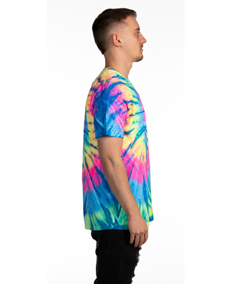 TEE SHOP - Cobalt Neon Rush Spiral Tie Dye Tee