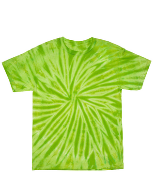 Cyclone Spiral Tie Dye Tee - Lime