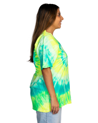 Dyenomite Deal - Glow In The Dark Starfruit Spiral Tie Dye Tee