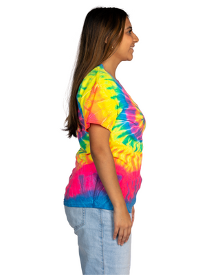 Dyenomite Deal - Flo Rainbow Spiral Tee