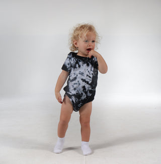 Dyenomite Deal - Crystal Dye Infant Bodysuit - Black