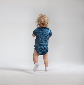 Dyenomite Deal - Crystal Dye Infant Bodysuit - Navy