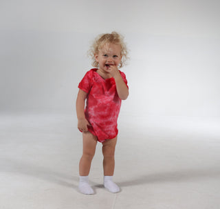 Dyenomite Deal - Crystal Dye Infant Bodysuit - Red