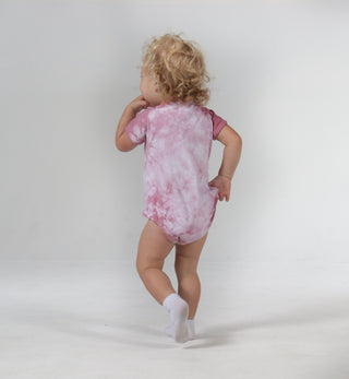 Dyenomite Deal - Crystal Dye Infant Bodysuit - Rose