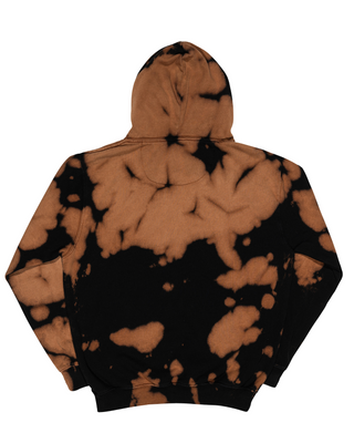 Bleach Wash Premium Fleece Hoodie - Gobi