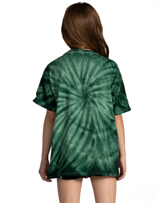 Cyclone Spiral Tie Dye Tees - Youth - Forest Green