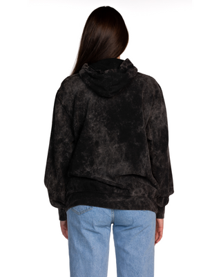 Mineral Wash Premium Fleece Hoodie - Black