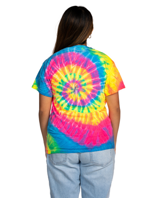 Tie Dye Tee - Flo Rainbow Multi Spiral