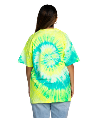 Dyenomite Deal - Glow In The Dark Starfruit Spiral Tie Dye Tee