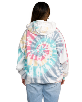 Tie Dye Premium Fleece Hoodie - Wanderlust Spiral