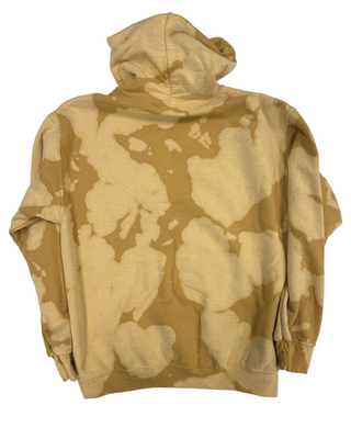 Bleach Wash Essential Fleece Hoodie - Gold Gobi