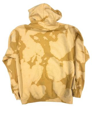 Bleach Wash Essential Fleece Hoodie - Gold Gobi