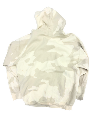 Bleach Wash Essential Fleece Hoodie - Sand Gobi