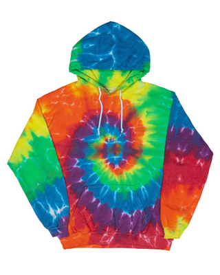 Tie Dye Essential Fleece Hoodie - Michelangelo Spiral