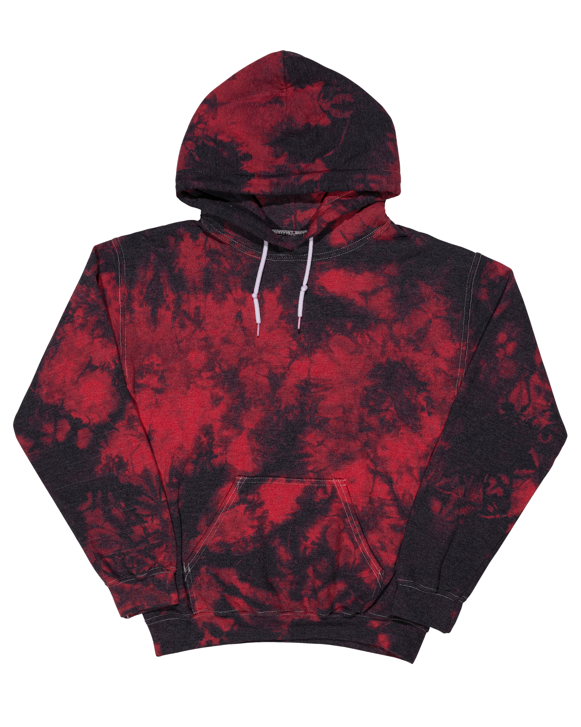Crystal Tie Dye Essential Fleece Hoodie Dyenomite Apparel Wholesale
