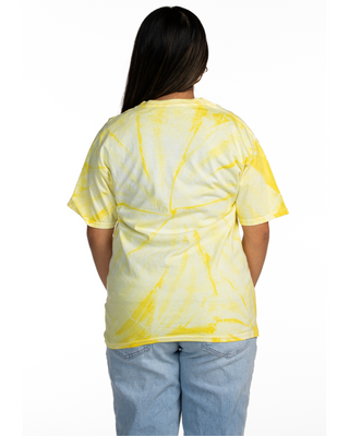 Dyenomite Deal - Cyclone Spiral Tie Dye Tee - Pale Yellow