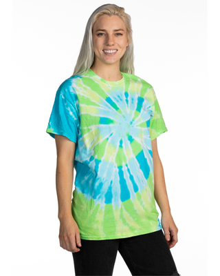 Dyenomite Deal - Bora Bora Typhoon Spiral Tie Dye Tee