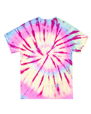 Tie Dye Tee - Pomegranate Neon Rush Spiral