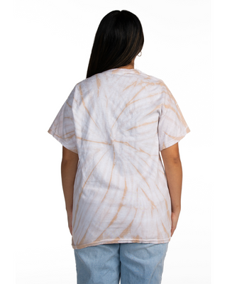 Cyclone Spiral Tie Dye Tee - Sand