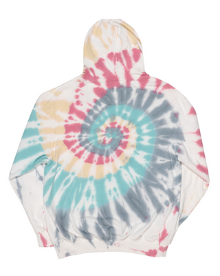 Tie Dye Premium Fleece Hoodie - Wanderlust Spiral