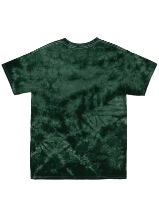 Tie Dye Paw Print Tee - Forest - Youth