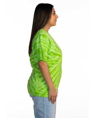 Dyenomite Deal - Cyclone Spiral Tie Dye Tee - Lime