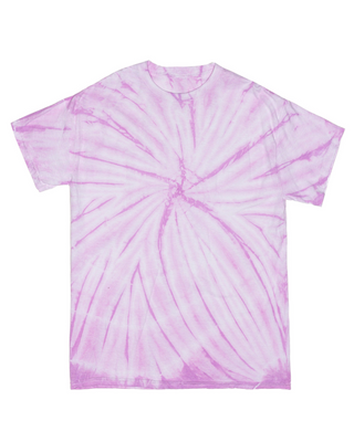 Cyclone Spiral Tie Dye Tee - Lilac