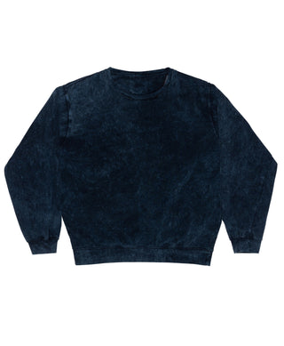 Mineral Wash Premium Fleece Crew Sweatshirt - Midnight