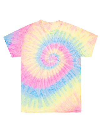 Tie Dye Tee - Dayglo Multi Spiral