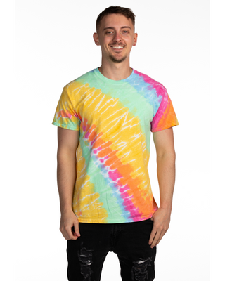 TEE SHOP - Aerial Spiral Tie Dye Tilt Tee