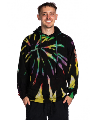 Spiral hoodie tie dye sale