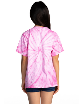 Cyclone Spiral Tie Dye Tees - Youth - Pink