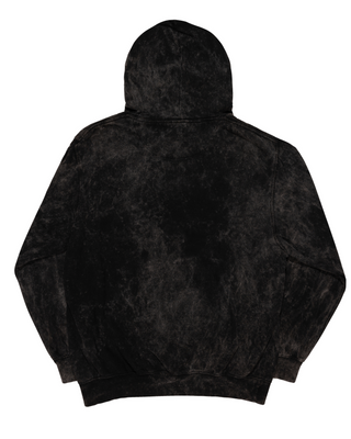 Black mineral wash hoodie hotsell