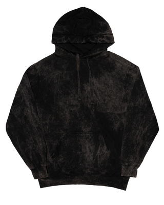 Mineral Wash Premium Fleece Hoodie - Black