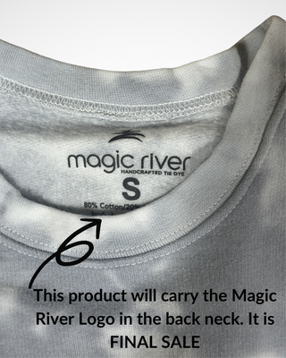 MAGIC RIVER BRANDED Bleach Wash Short Sleeve Tee - Gobi