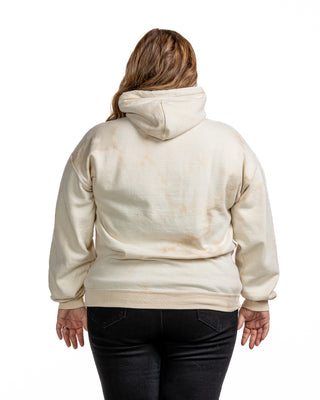 Bleach Wash Essential Fleece Hoodie - Sand Gobi