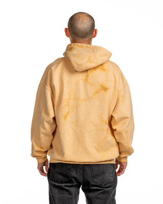 Bleach Wash Essential Fleece Hoodie - Gold Gobi