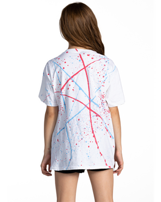 Splatter Tee - Red, White & Blue