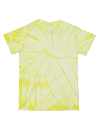 Cyclone Spiral Tie Dye Tees - Electric Rainbow - Youth